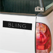 Zwarte Bling Bumpersticker (Op Truck)