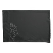 Zwarte Blinky Bat omlijnd Kussensloop set (Voorkant-Links)
