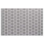 Zwarte Bloem Abstract Stof (Fat Quarter)