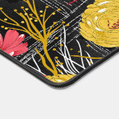 Zwarte bloem bureaumat (Hoek)