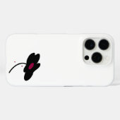 Zwarte bloem Case-Mate iPhone case (Achterkant (horizontaal))