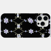 Zwarte bloem Case-Mate iPhone case (Achterkant (horizontaal))