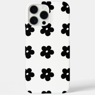 Zwarte bloem iPhone 16 pro max hoesje
