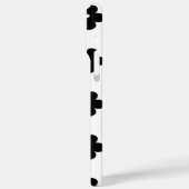 Zwarte bloem Case-Mate iPhone case (Achterkant / Links)