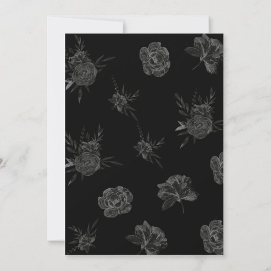 Zwarte Bloem dood aan mijn twintigers 30e verjaard Kaart (Achterkant)