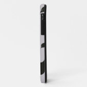 zwarte bloem in sneeuwvlokken Case-Mate iPhone case (Achterkant/links)