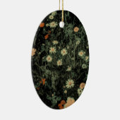 zwarte bloem keramisch ornament (Rechts)