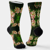 zwarte bloem met kjes en sokken (Gebogen)
