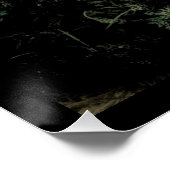 zwarte bloem poster (Hoek)