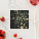 zwarte bloem servet (Insitu)