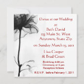 Zwarte Bloem van het joodse huwelijk Kaart (Achterkant)