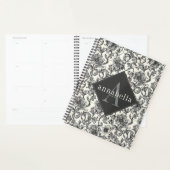 Zwarte Bloem William Morris Elegante Monogram Planner (Display)
