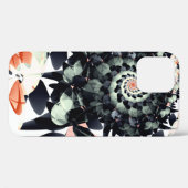 Zwarte bloemen abstract Case-Mate iPhone case (Achterkant (horizontaal))