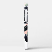 Zwarte bloemen abstract Case-Mate iPhone case (Achterkant / Links)