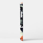 Zwarte bloemen abstract Case-Mate iPhone case (Achterkant / Rechts)
