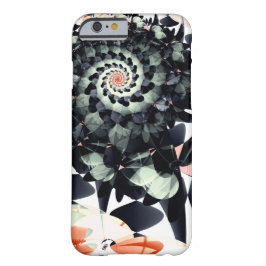 Zwarte bloemen abstract iPhone 12 hoesje