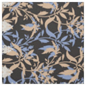 Zwarte bloemen behang. Boho Lace Textile Stof (Swatch)