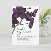 Zwarte Bloemen Dood aan Jeugd Kaart (Staand voorkant)