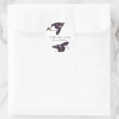 Zwarte Bloemen Dood aan Jeugd Ronde Sticker (Tas)