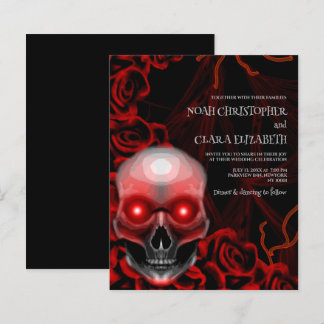 Zwarte bloemen moody gothic schedel halloween budg