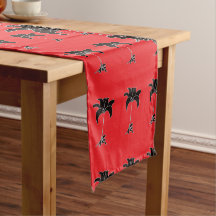 Zwarte Bloemen Rood