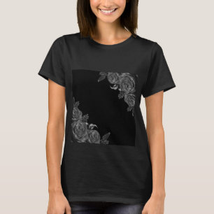 Zwarte bloemen, samenstelling t-shirt