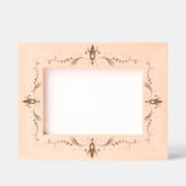 Zwarte Bloemen Wervelingen Lijst geëtste lijsten Gegraveerde Lijstjes (Voorkant)