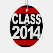 Zwarte-blokklasse 2014-Afstuderen Keramisch Ornament (Rechts)