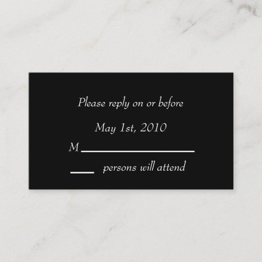 Zwarte Blossom-behuizing Informatiekaartje (Voorkant)