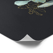 ZWARTE BLUSH FLORA AQUELREK BRUIDSSUITE WELKOM POSTER (Hoek)