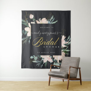 ZWARTE BLUSH FLORA AQUELREK BRUIDSSUITE WELKOM WANDKLEED