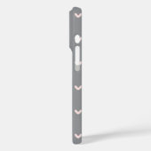Zwarte Blush Roze Goud Hartjes Case-Mate iPhone Case (Achterkant / Links)
