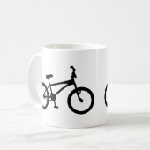 zwarte bmx - fiets koffiemok (Voorkant links)