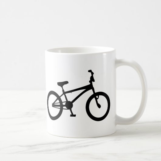 zwarte bmx - fiets koffiemok (Rechts)