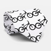 zwarte bmx - fiets stropdas (Opgerold)