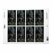 Zwarte Boeddha ... Nong Khai, Isaan, Thailand Etiket (Full Sheet)