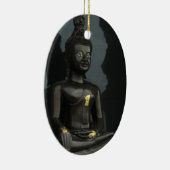 Zwarte Boeddha ... Nong Khai, Isaan, Thailand Keramisch Ornament (Rechts)