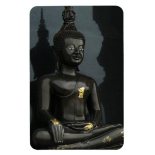 Zwarte Boeddha ... Nong Khai, Isaan, Thailand Magneet