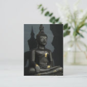 Zwarte Boeddha ... Thailand Briefkaart (Staand voorkant)