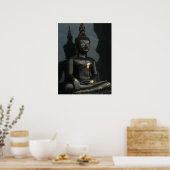 Zwarte Boeddha ... Thailand Poster (Keuken)