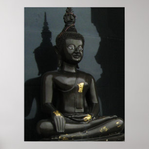 Zwarte Boeddha ... Thailand Poster