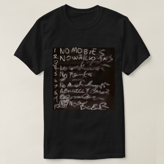 Zwarte Boeken Blackboard T-shirt (Design voorkant)