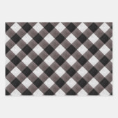 Zwarte boerderij Buffalo Plaid Check Patroon Inpakpapier Vel (Voorkant 3)