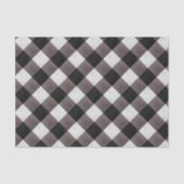 Zwarte boerderij Buffalo Plaid Check Patroon Tissuepapier (Voorkant)