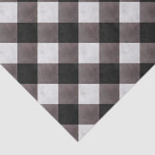 Zwarte boerderij Buffalo Plaid Check Patroon Tissuepapier (Detail)