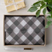 Zwarte boerderij Buffalo Plaid Check Patroon Tissuepapier (Geschenk)