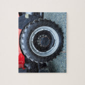 Zwarte Boerderij tractorband Legpuzzel (Verticaal)