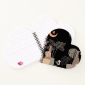 Zwarte boho automat notitieboek (Binnen)