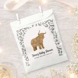 Zwarte Boho Boog Heilige Koe Western Baby shower Bedankzakje