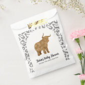 Zwarte Boho Boog Heilige Koe Western Baby shower Bedankzakje (Gezegeld)